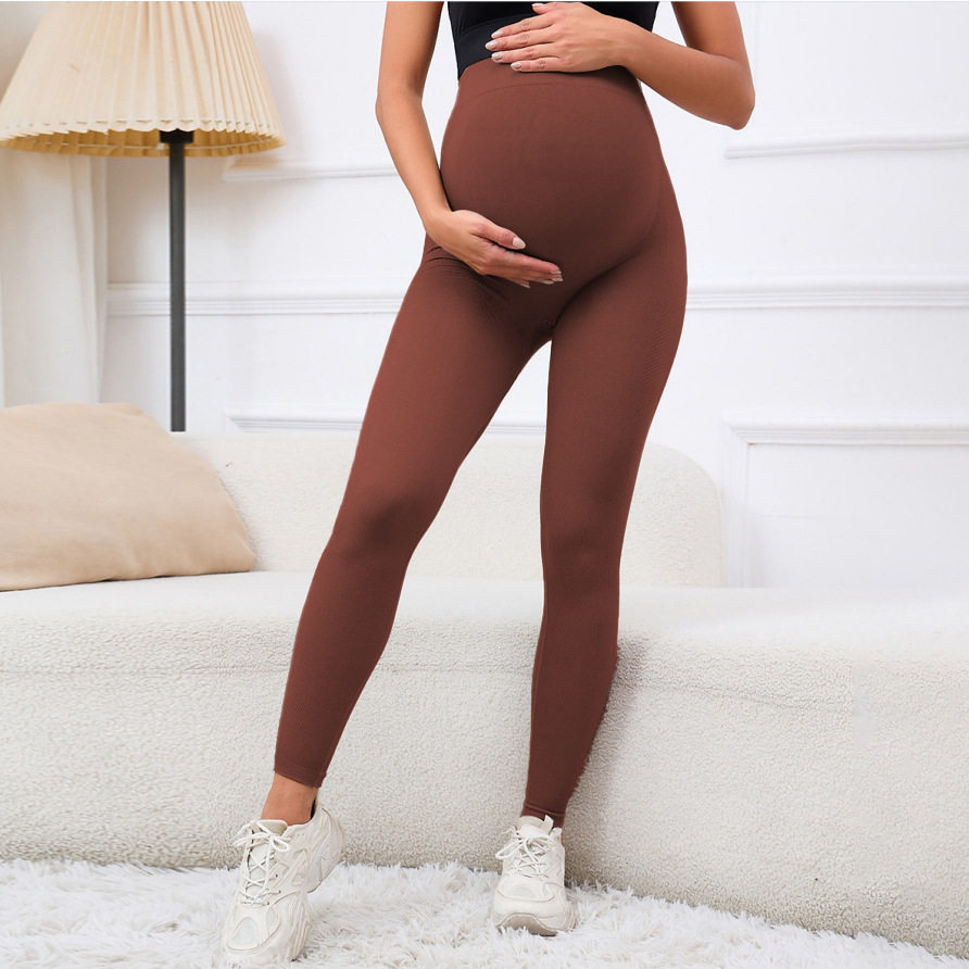European and American Cross-Border Maternity Pants, High-Waisted Sports Belly-Supporting Butt-Lifting Leggings, High-Elastic Yoga Pants, Maternity Pants