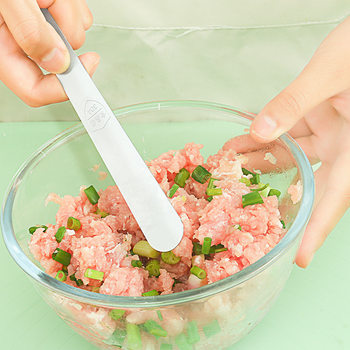 304 Stainless Steel Dumpling Wrap Picking Dig Spoon Household Dumpling Wrap Tool Kit Dumpling Stuffing Rod Flat Spoon