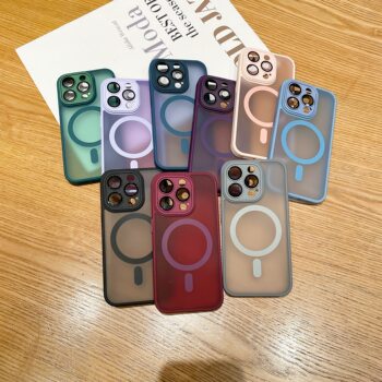 Yadun Is Suitable for Apple 17 Mobile Phone Case Skin-Sensitive Magnetic Suction Iphone16 Fine Hole Frosted 15Promax Acrylic 14