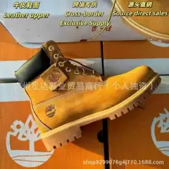 Putian Timberland Yellow Boots, Martin Boots, Snow Boots, Leather Boots, High-Top Outdoor Boots for Men and Women, Durable, Waterproof, and Wear-Resistant