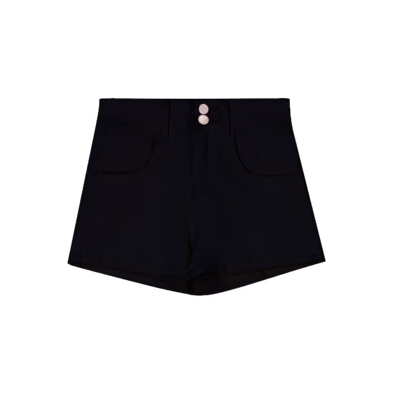 High Waist Black Denim Shorts for Women Slim Fit Casual Style Available in Multiple Sizes Wholesale low MOQ
