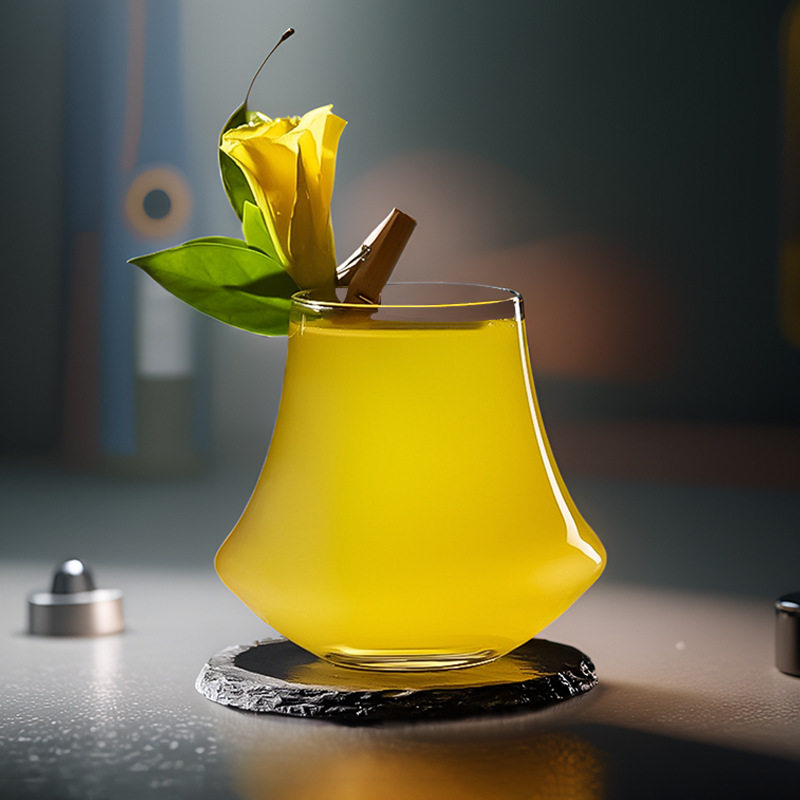 Cross-Border Japanese-Style Glass Wine Cup Volcano Coffee Tasting Cup Ready-Made Brandy Wine Blade Cup Custom Whiskey Cup