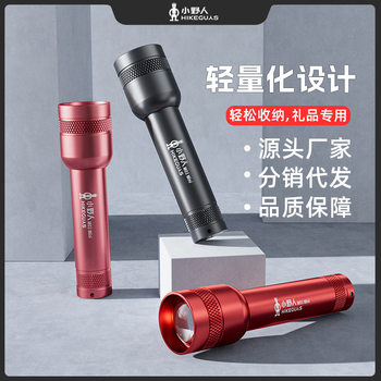 Household Dormitory Aluminum Alloy Charging Mini Flashlight Long Endurance Outdoor Hiking Portable Emergency Strong Light Small Flashlight