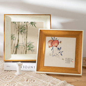 American retro photo frame square national style new Chinese creative calligraphy frame retro table wall decoration wholesale