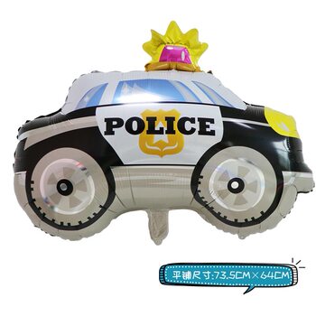 Car Aluminum Film Balloon Transportation Police Car Fire Truck Engineering Vehicle Shape Traffic Truck Kidsren's Birthday Party