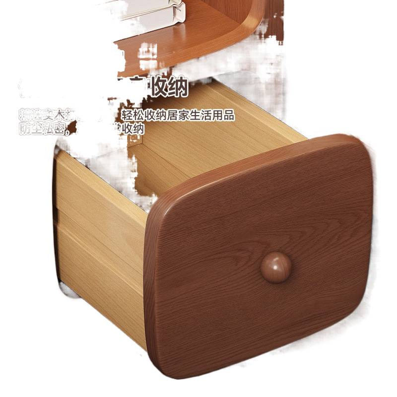 Solid Wood Ultra-Narrow Bedside Table Mini Small Gap Bedroom Home Bedside Cabinet 30cm Modern Simple Storage Cabinet