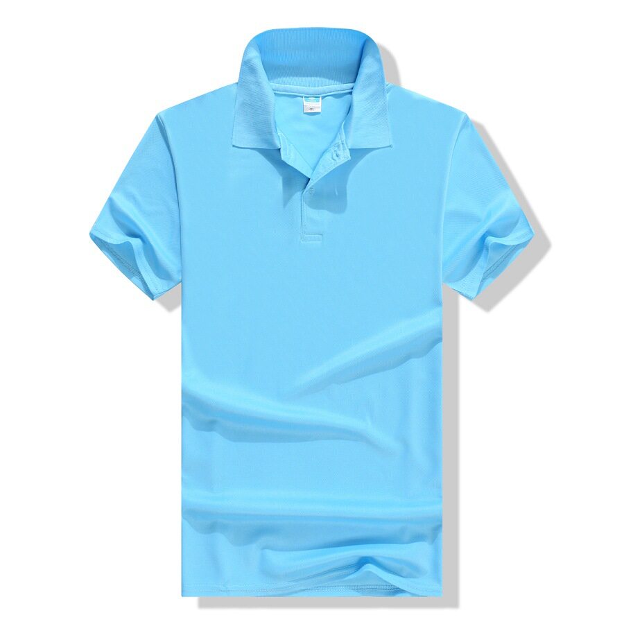 厂家批发制定夏季纯色短袖t恤工作服polo衫企业文化宣传服印logo