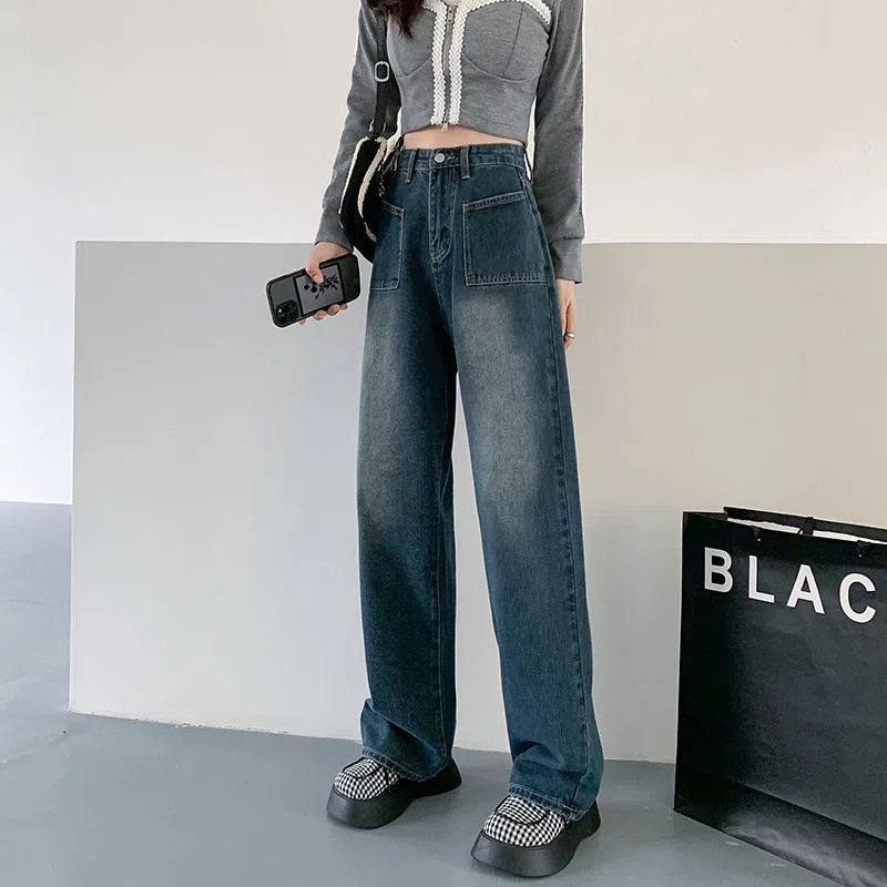 High Waisted Wide Leg Jeans for Women Loose Fit Flattering Long Length Perfect for Autumn Winter Wholesale Available