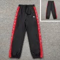 K8435 Black Print Red Pants