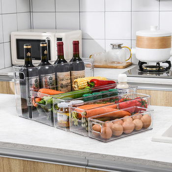 Kitchen Transparent Refrigerator Storage Box Drawer-Type Food Egg Storage Box Dumpling Box Frozen Storage Crisper