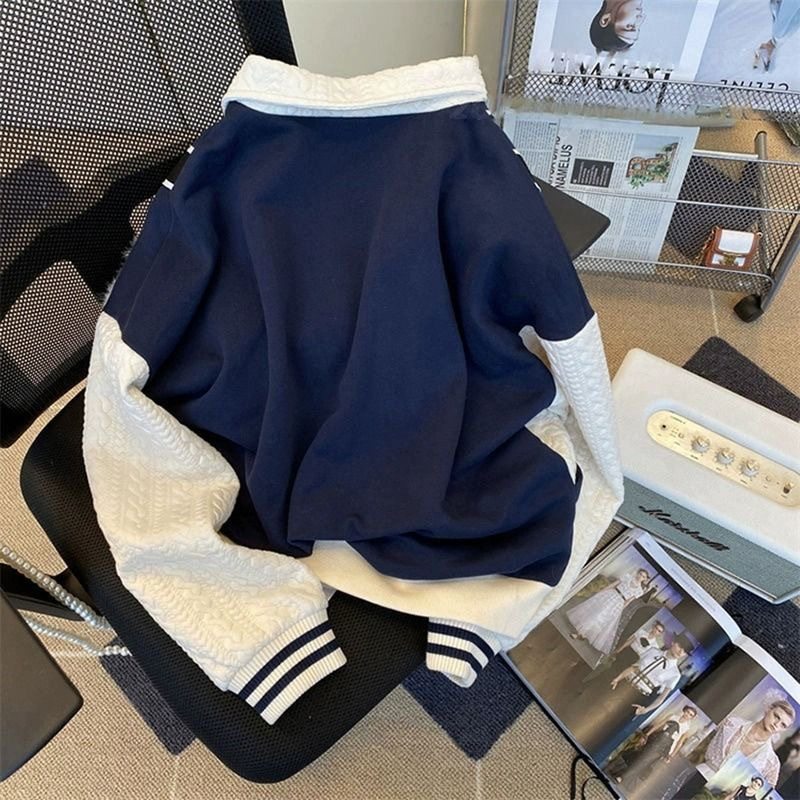 plus size Women's Casual Sports suit Autumn New Loose Western Style Sweatshirt Coat Fragrant European Two-piece Set