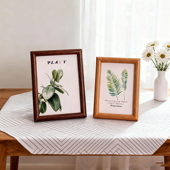 Simple 6inch Arc-Shaped Wooden Photo Frame Empty Frame 7810inch A4 Three-Dimensional Photo Wall Picture Frame Decoration Display Stand