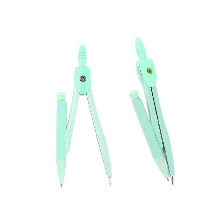 Saizhuo Metal Compasses for Students, Cute Stationery Triangle Rulers and Compasses Set for Primary School Students and Junior High School Students for Exams