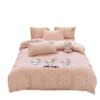 Thickened Brushed Four-Piece Pure Cotton Bed Three-Piece Set Cartoon Children's Student Dormitory Three-Dimensional Towel Embroidery