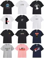 Cross-Border Supply Foreign Trade Wholesale Trendy Brand Supreme Short-Sleeve American Style Box Classic 240g T-Shirt Half-Sleeve 11