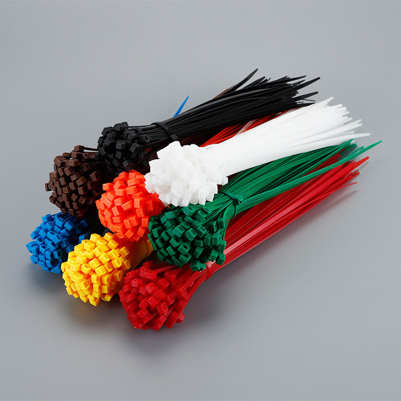 Xinguang plastic cable tie 5*200*250*300*400mm cable tie with black and white color environmental protection cable tie