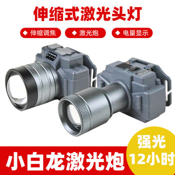 Cross-border explosion headlamp USB charging emergency head-mounted outdoor lighting 300W strong light long endurance bright miner's lamp