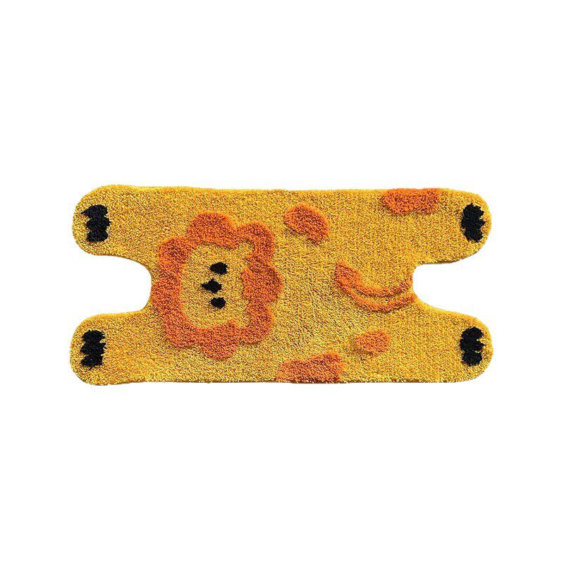 Animal Cartoon Flocking Bedroom Bedside Blanket Advanced Living Room Long Carpet Bay Window Children's Room Tufted Plush Blanket