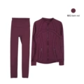Dark red jacket suit