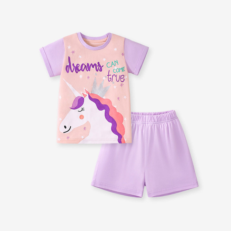 Custom-made Girls' Set, Summer Kids' Children's Clothing, Short-sleeve Cotton Kids' Outfit