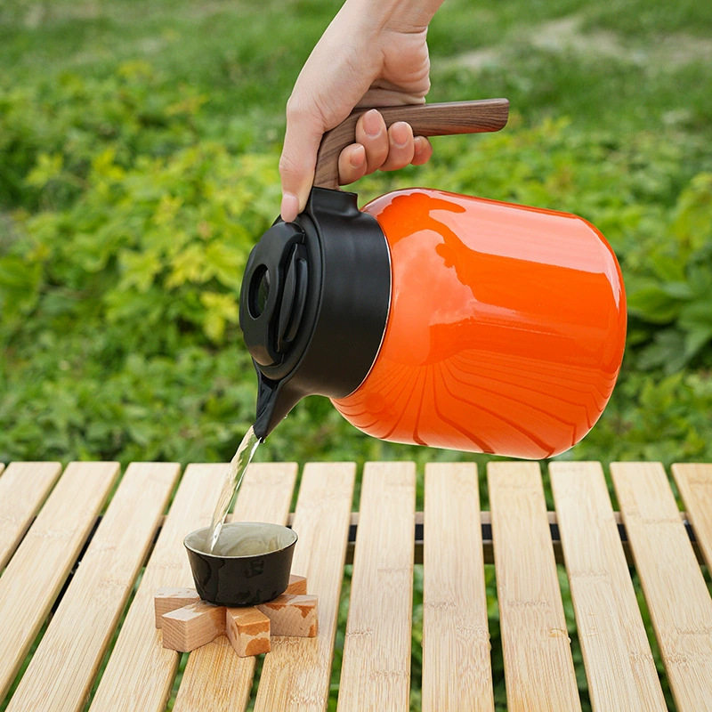 316 Stainless Steel Thermos Pot Large Capacity Braised Teapot Tea Water Separation Bubble Pot Portable Thermos Household Thermos