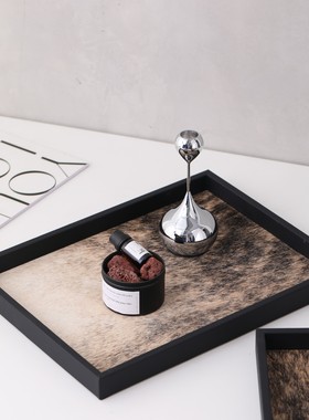 桌面摆件样板房托盘轻奢