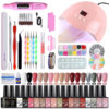 Manicure Nail Polish Glue 35-Piece Set Nail Mold Brush Manicure Manicure Lamp Tool Grinder Polishing Set Wholesale
