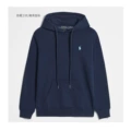 Pullover style navy blue label