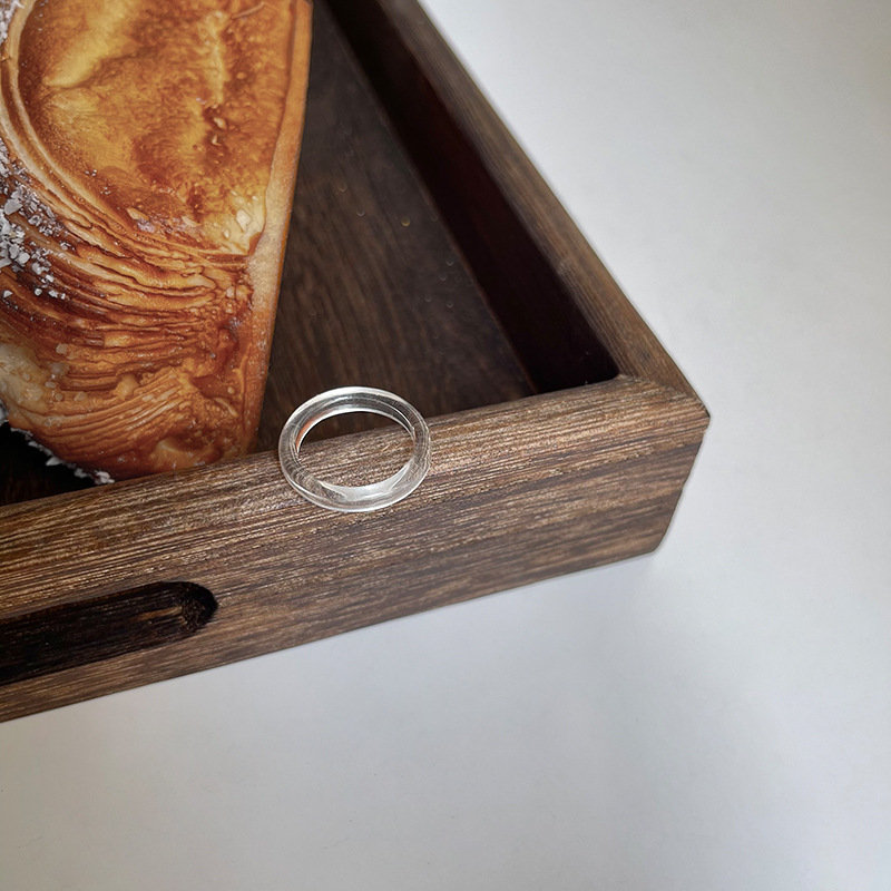 现货树脂醋酸戒指女混合彩色圆形方形指环套装外贸内销指圈批发