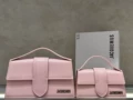 Bright leather pink large (24*13*7CM)