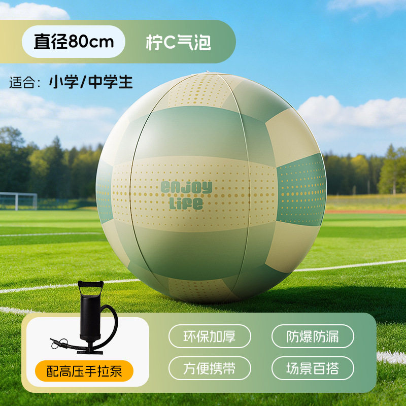巨型充气沙滩球户外草地学校幼儿园趣味运动会足球排球活动大球代