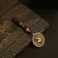 Zodiac monkey card + auspicious cloud rope
