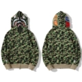 New green shark double hat jacket