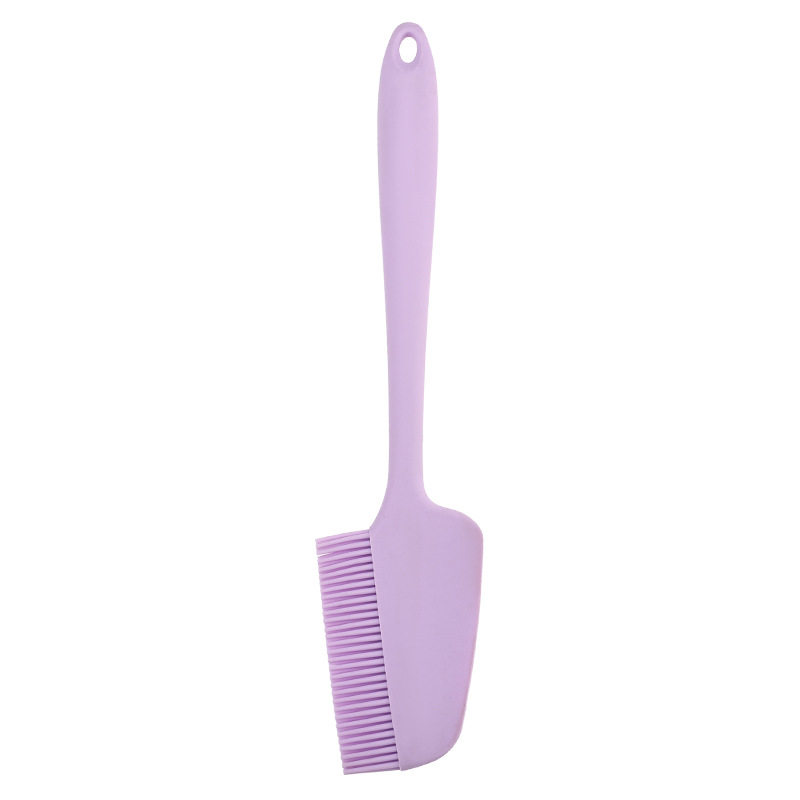 Silicone Scraper Oil Brush 2-in -1 High Temperature Resistant Baking Household Cake Cream Spatula Barbecue Brush Spatula