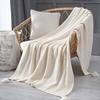 Ins Scandinavian Sofa Blanket Office Nap Blanket Tassel Knitted Wool Casual Air Conditioning Blanket
