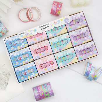 DIY creative decorative hand account and paper tape set small fresh cute hand account material this sticker gift box wholesale
