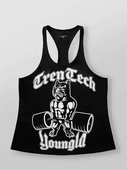 YOUNGLA New Men's Cotton Muscle Tank Top - Loose Fit Sleeveless Workout Running Vest, American Style