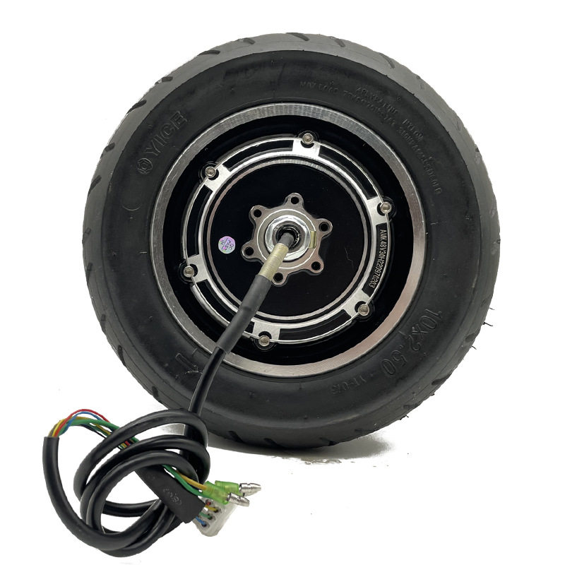สกูตเตอร์ไฟฟ้าเบรกดิสก์ขนาด 10 นิ้ว มอเตอร์ฮับมอเตอร์ 48V24V36V มอเตอร์สเก็ตบอร์ดขนาด 10 นิ้วพร้อมยาง