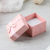 Jewelry Packaging Box Spot Earrings Ring Box Paper Box Multicolor Square Bow Earrings Ring Box
