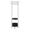 Light Luxury Floor-Standing Clothes Drying Rack, Stylish and Movable Stainless Steel Clothes Rack, Simple Storage Coat Rack for Office Areas