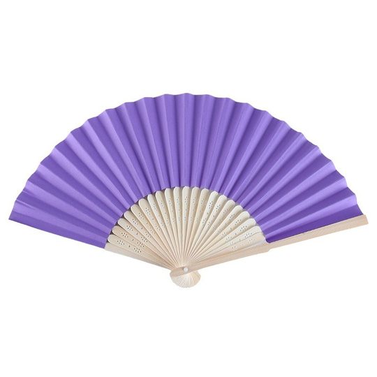 7 inch blank folding fan children's painting painted paper fan white color fan kindergarten creative DIY handmade materials