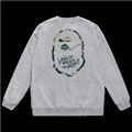 [pure cotton round neck sweatshirt] w121 gray
