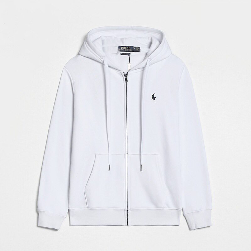 跨境小马连帽RL开衫纯色裤子刺绣宽松大码保罗男装Polo外套LF卫衣