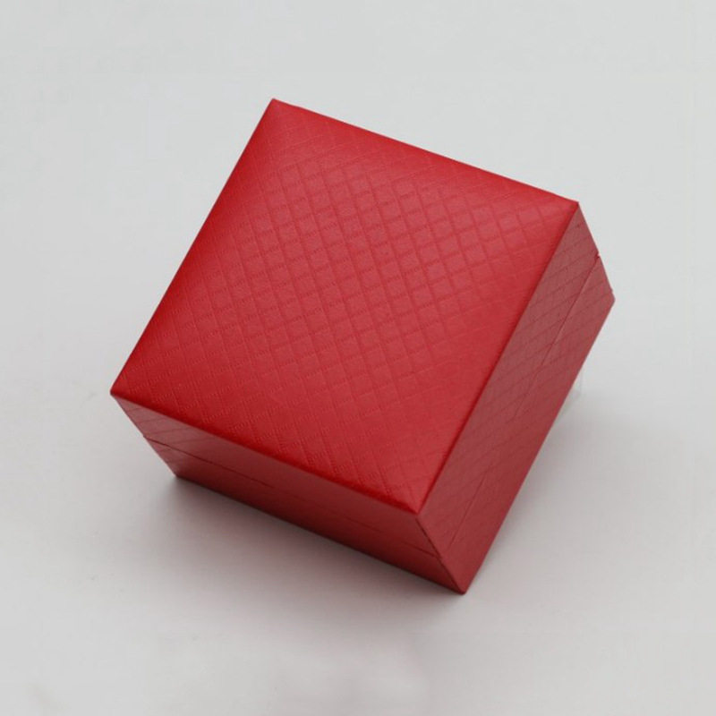 High-End Flip-Top Watch Box, Square Accord Pattern Watch Box, High-End Bracelet Jewelry Watch Storage Packaging Watch Box