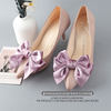 Velvet Bowknot Shoe Clips Shoe Flowers Shoe Buckles High Heels Wedding Shoe Accessories Detachable Versatile Foreign Trade Cross-Border Wholesale