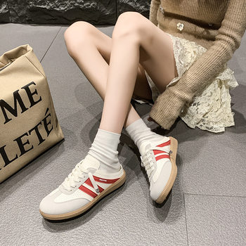 Size 36-41 German Training Shoes 2025 Summer New Women's Shoes Retro Forrest Gump Shoes Casual Sports Versatile Toe-Toe Slippers