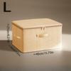 Cationic Covered Storage Box for Clothes and Quilts, Household Organizing Box, Foldableable Wardrobe Clothing Storage