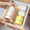 Kitchen Drain Dish Storage Rack Cabinet Single-Layer Dish Storage Rack Household Small Partition Storage Box