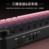Three-Mode Customized Mechanical Keyboard K81 Hot-Swappable Mechanical Keyboard with Knob Gradient Colorful Contour Side Engraved Mechanical Keyboard