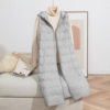 Youjia Clothing Lightweight down Vest for Women, Long Hooded Style, 2025 Autumn/Winter New Model, White Duck down Inner Liner, Warm Vest